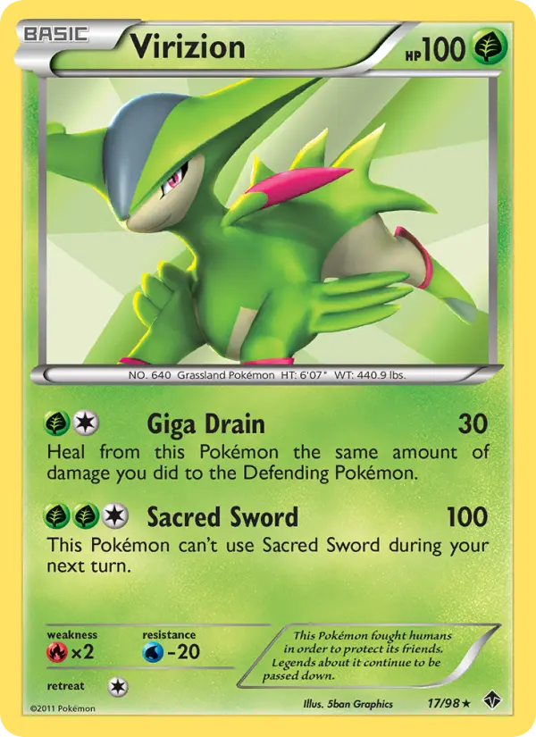 Card image of Virizion
