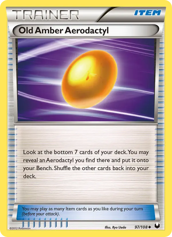 Card image of Old Amber Aerodactyl