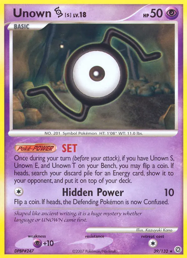 Card image of Unown S