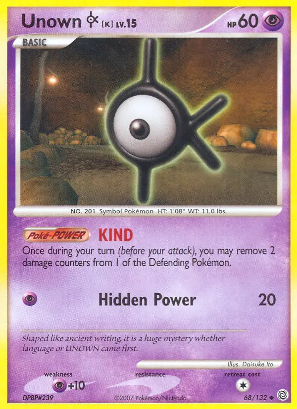 Card image of Unown K