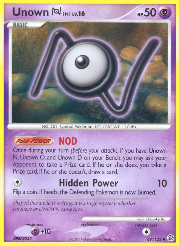 Card image of Unown N