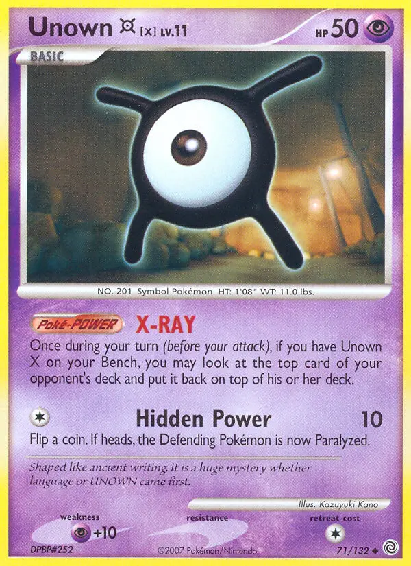 Card image of Unown X