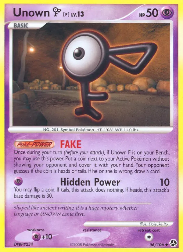 Card image of Unown F