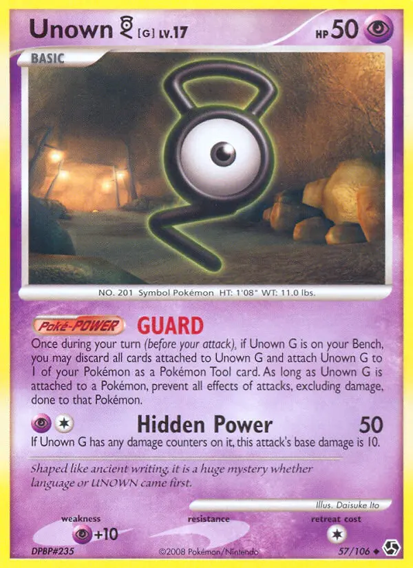 Card image of Unown G