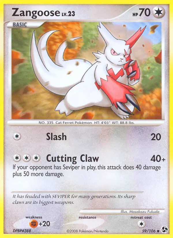 Card image of Zangoose