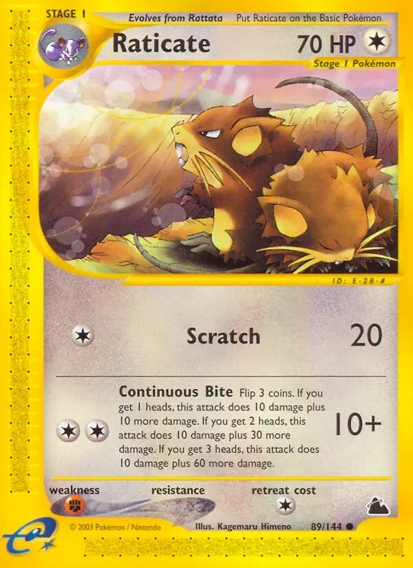 Card image of Raticate