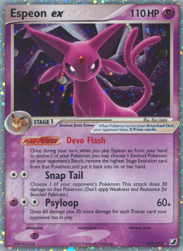 Card image of Espeon ex