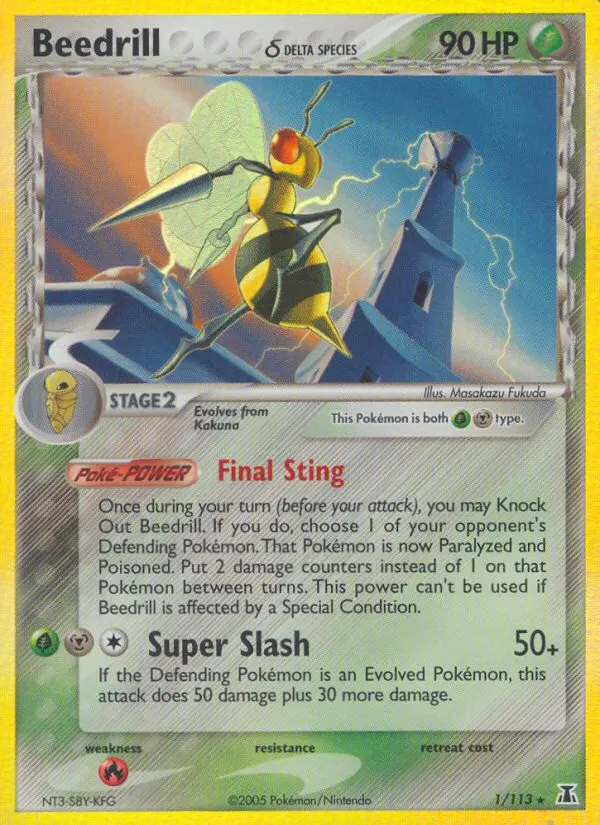 Card image of Beedrill δ