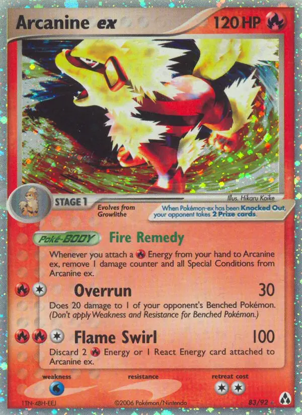 Card image of Arcanine ex
