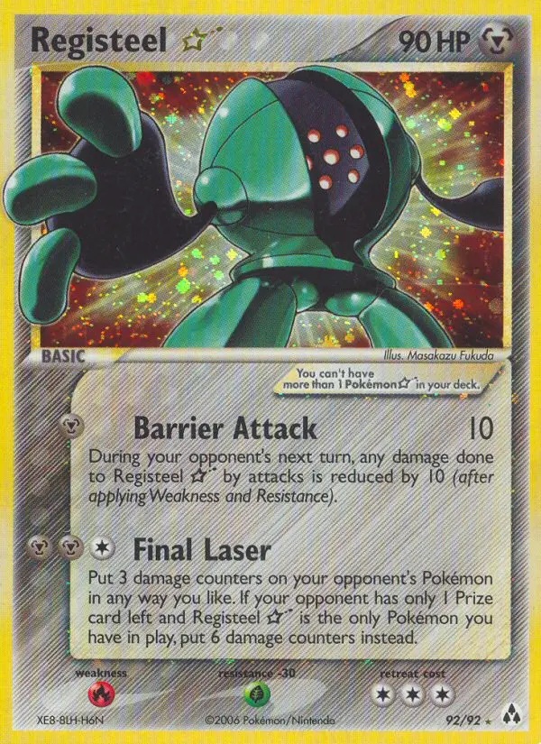 Card image of Registeel Star