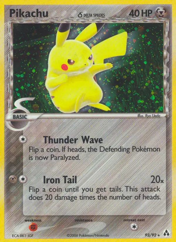 Card image of Pikachu δ