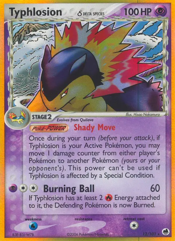 Card image of Typhlosion δ