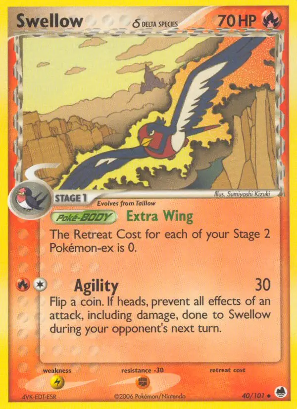 Card image of Swellow δ