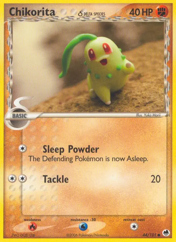 Card image of Chikorita δ