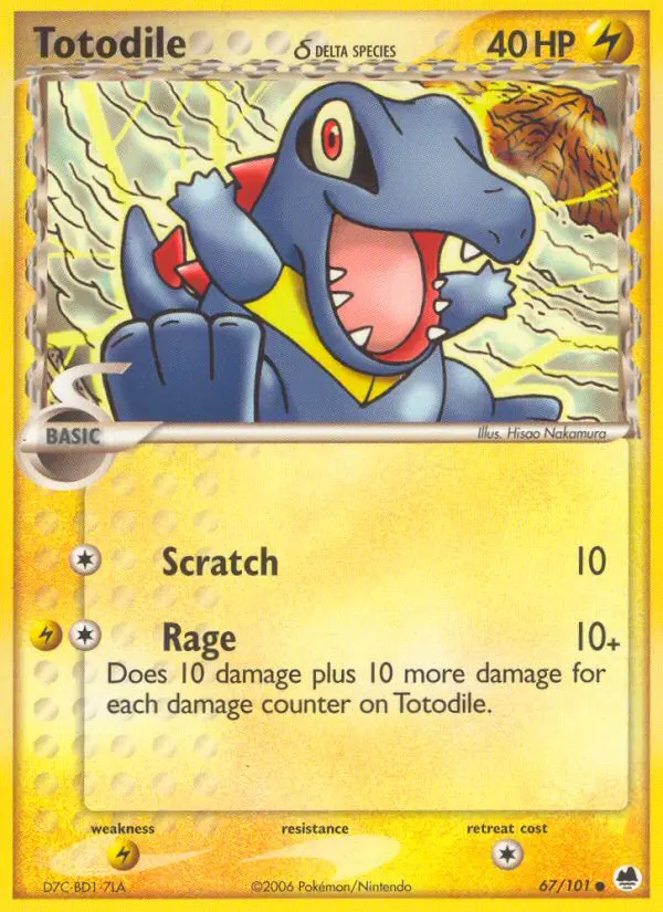 Card image of Totodile δ