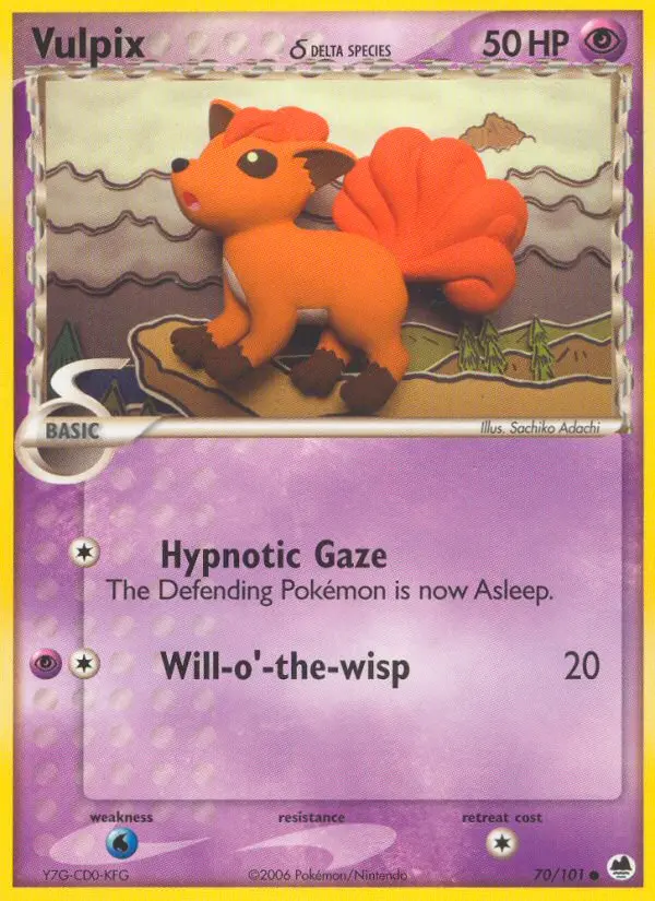 Card image of Vulpix δ