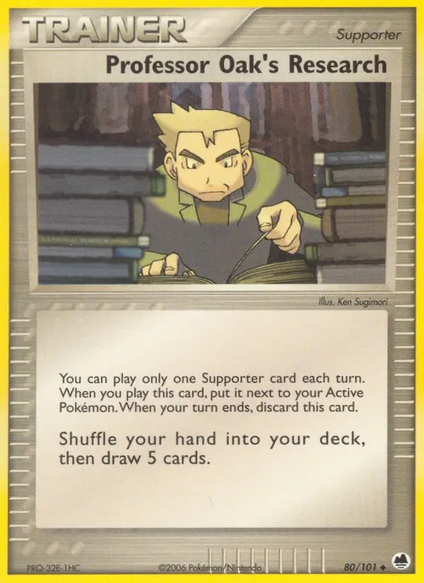 Card image of Professor Oak's Research