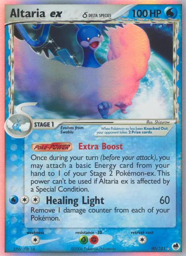 Card image of Altaria ex δ