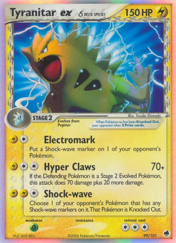 Card image of Tyranitar ex δ