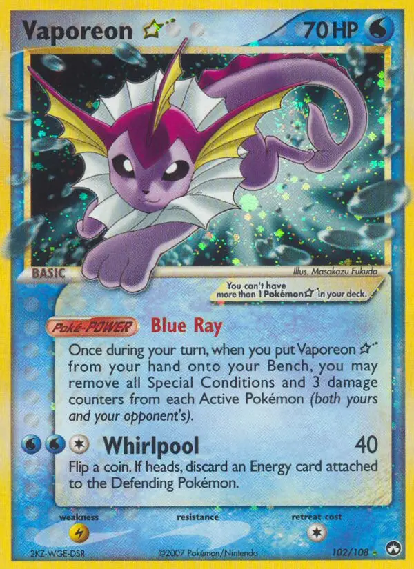 Card image of Vaporeon Star
