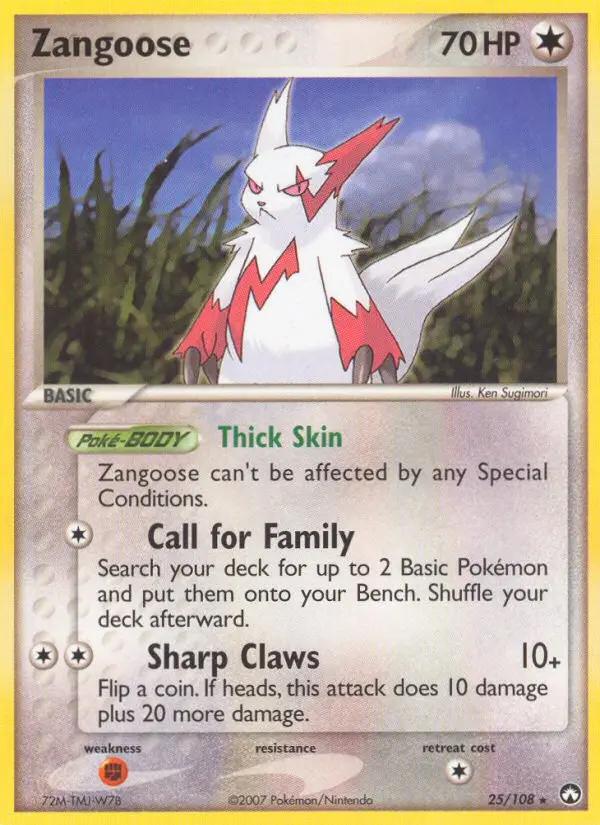 Card image of Zangoose