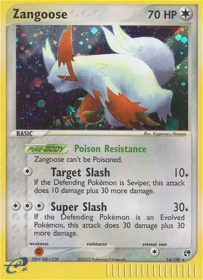 Card image of Zangoose