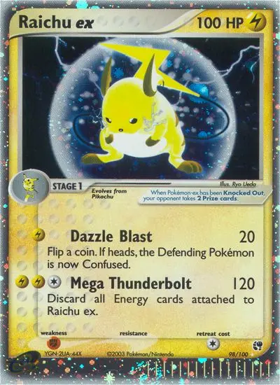 Card image of Raichu ex