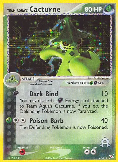 Card image of Team Aqua's Cacturne