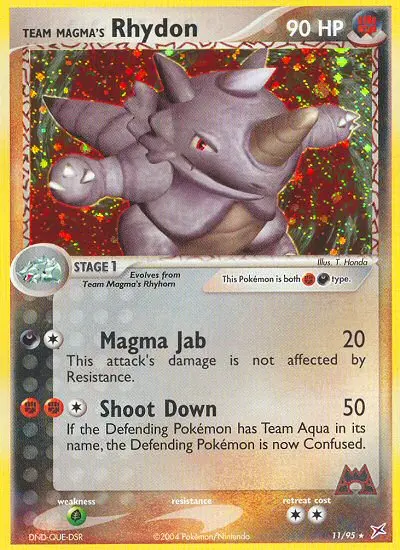 Card image of Team Magma's Rhydon