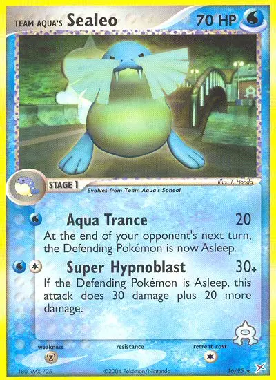 Card image of Team Aqua's Sealeo