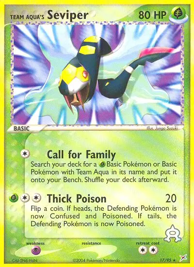 Card image of Team Aqua's Seviper