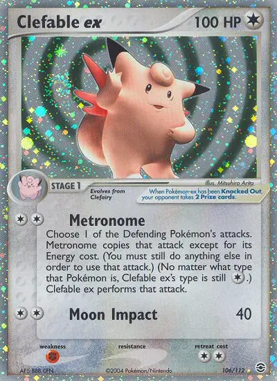 Card image of Clefable ex