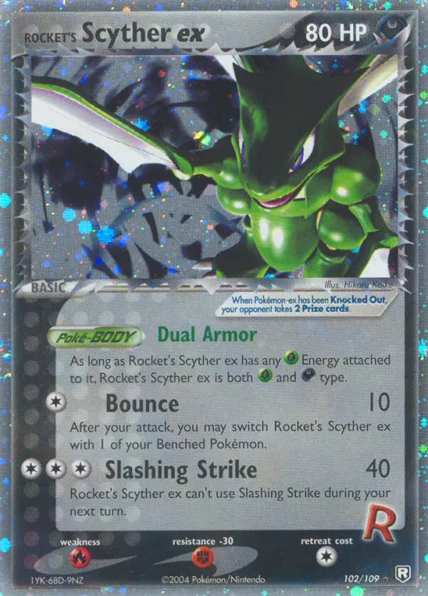 Card image of Rocket's Scyther ex