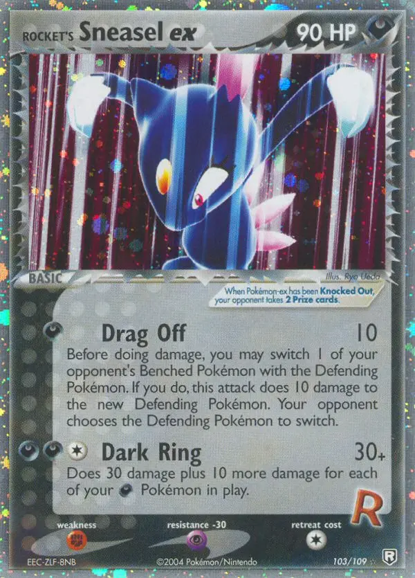 Card image of Rocket's Sneasel ex