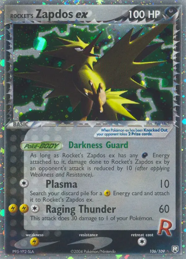 Card image of Rocket's Zapdos ex
