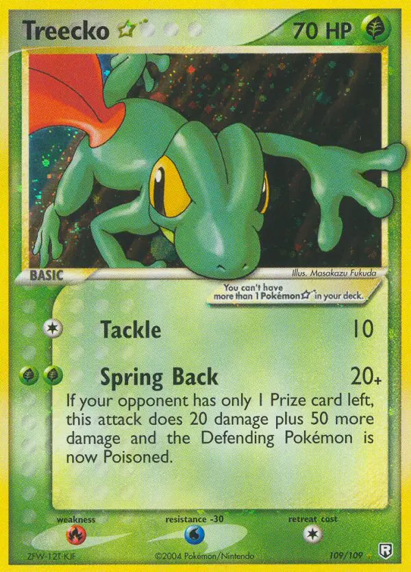 Card image of Treecko Star