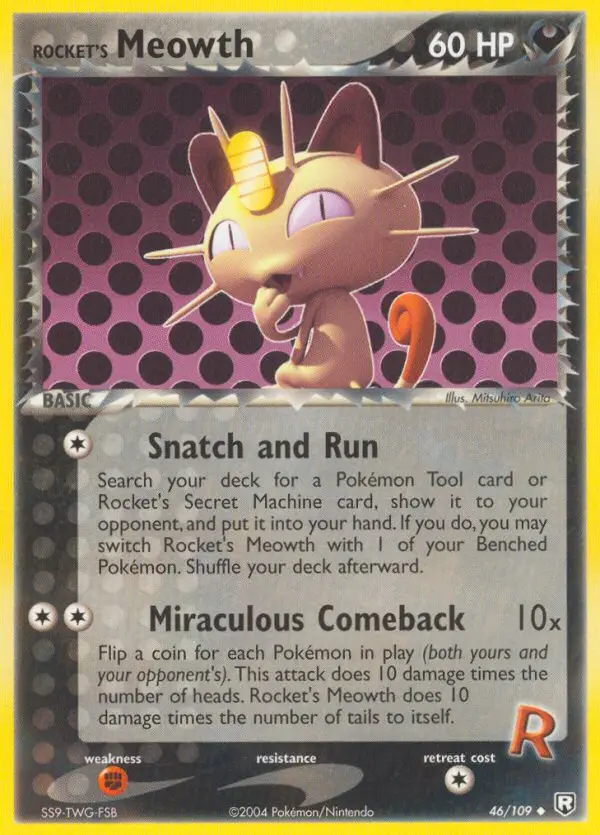 Card image of Rocket's Meowth