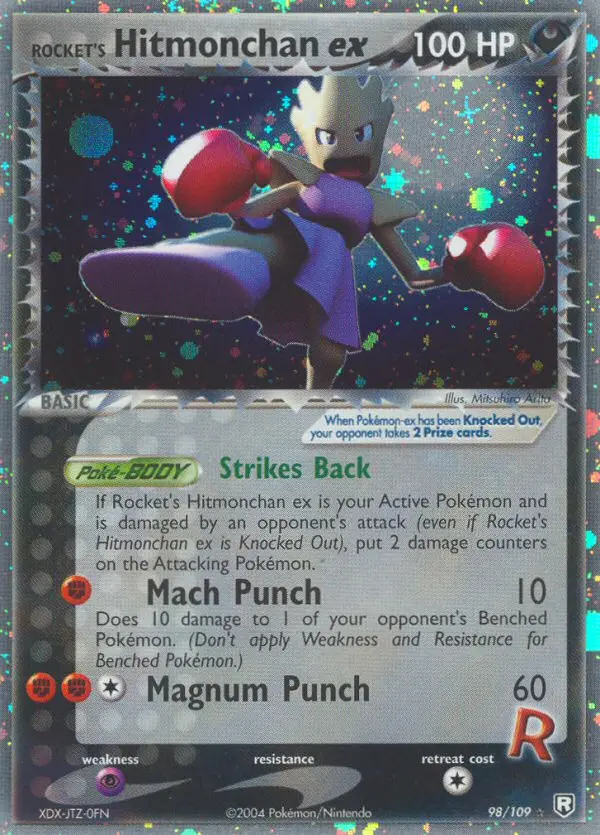 Card image of Rocket's Hitmonchan ex
