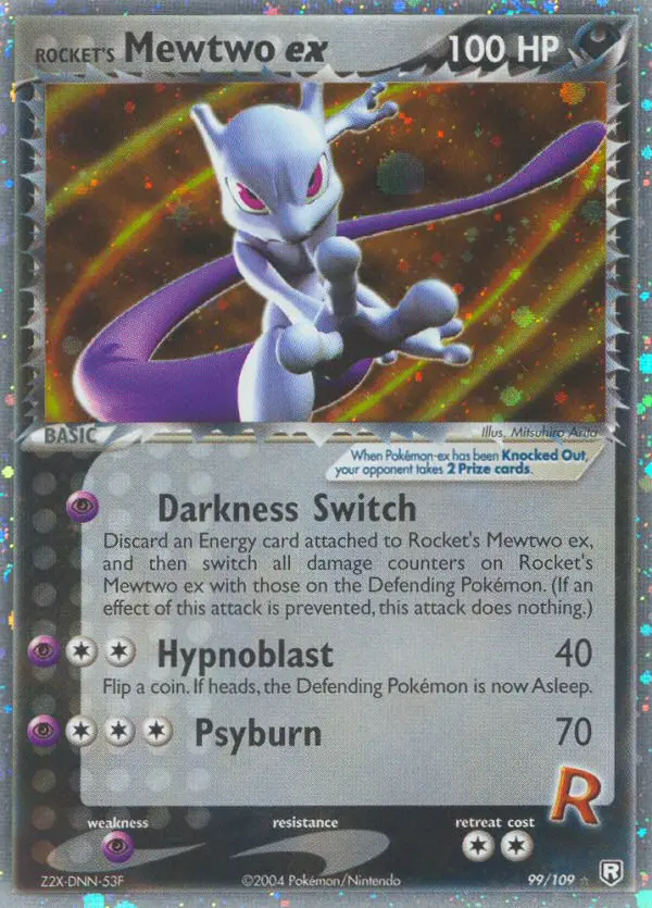 Card image of Rocket's Mewtwo ex