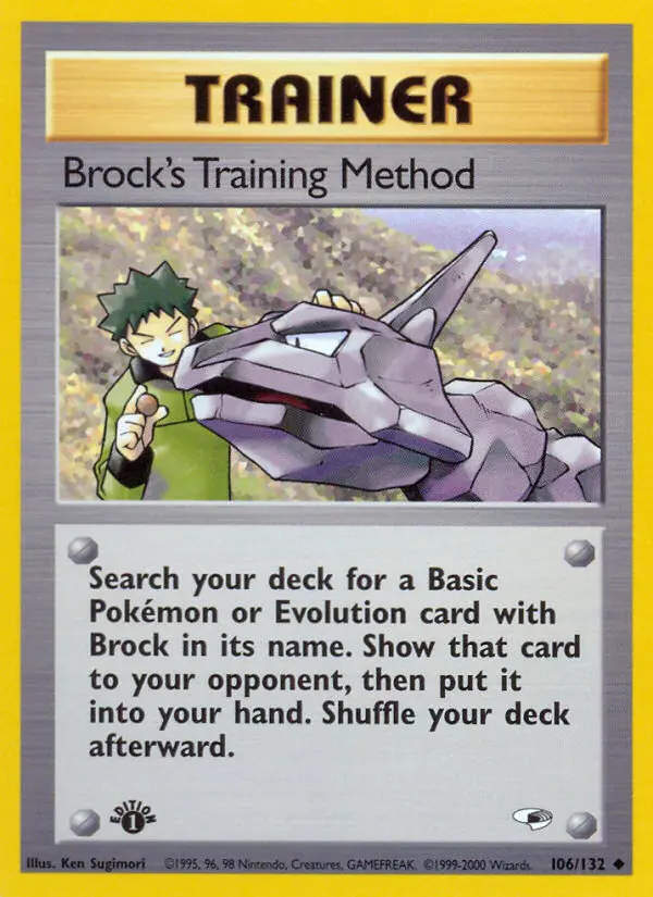 Card image of Brock's Training Method