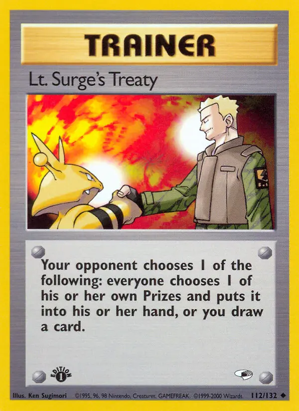 Card image of Lt. Surge's Treaty