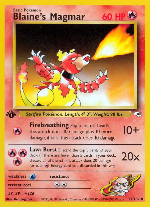 Card image of Blaine's Magmar