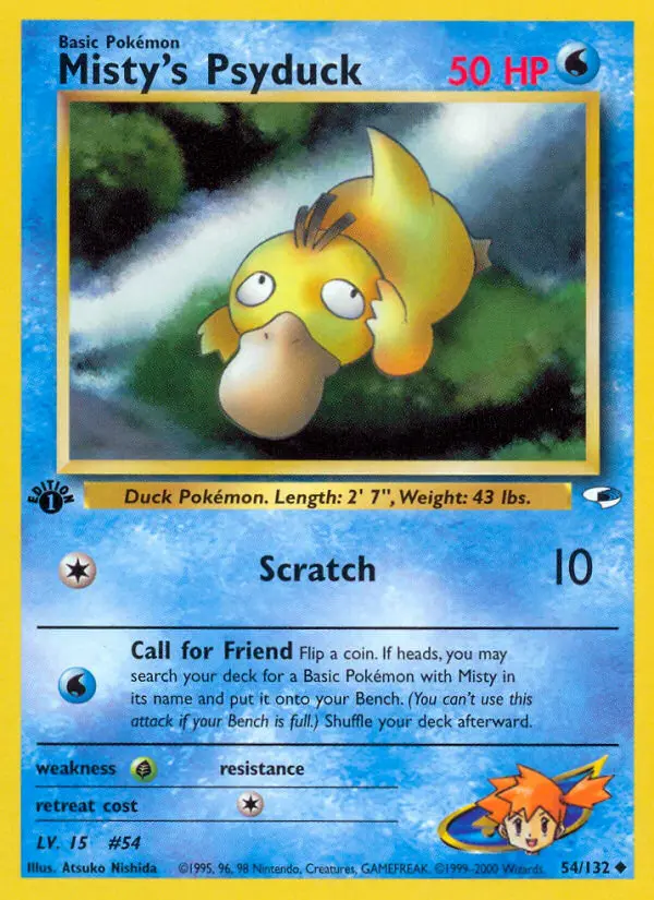 Card image of Misty's Psyduck