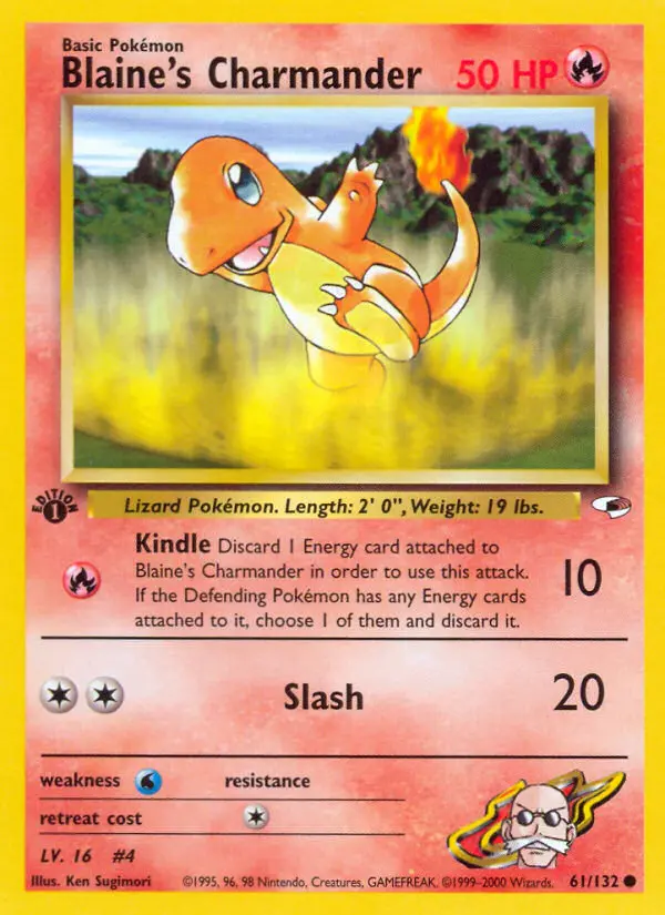 Card image of Blaine's Charmander