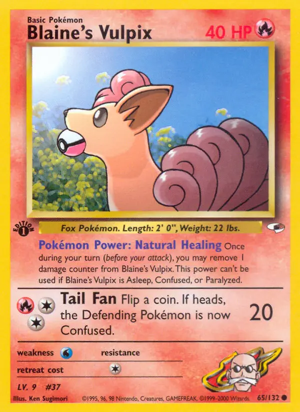 Card image of Blaine's Vulpix