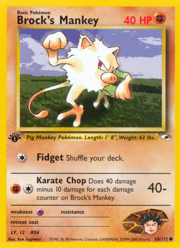 Card image of Brock's Mankey