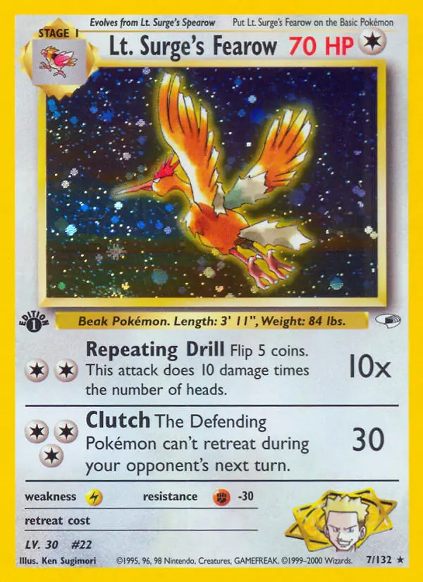 Card image of Lt. Surge's Fearow
