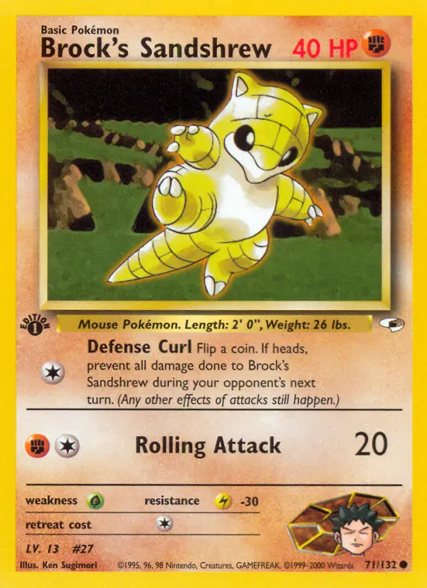 Card image of Brock's Sandshrew