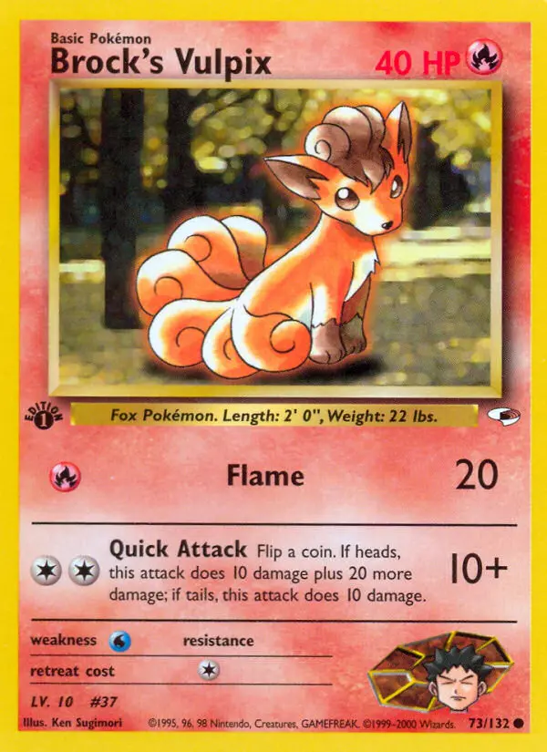Card image of Brock's Vulpix