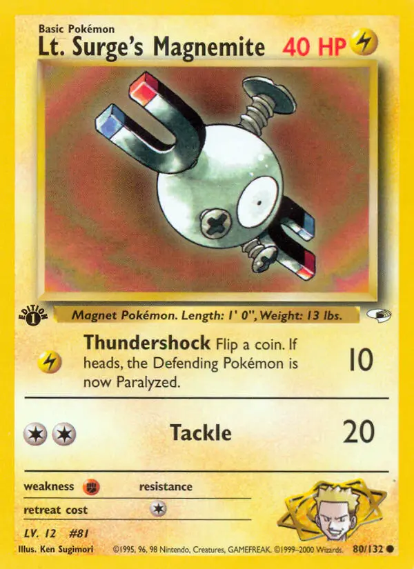 Card image of Lt. Surge's Magnemite